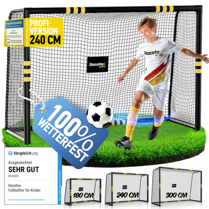 Racetex Fussballtor Garten – 240x160cm für Kinder & Erwachsene