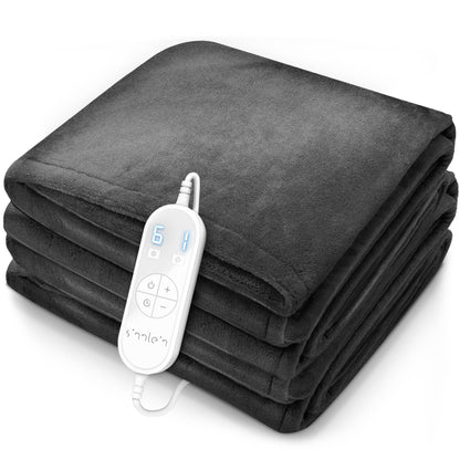 sinnlein Heizdecke Elektrisch Plüsch - XXL 200x180 cm. Eine große Plüschdecke, liefert elektrische Wärme zur Körperbeheizung.