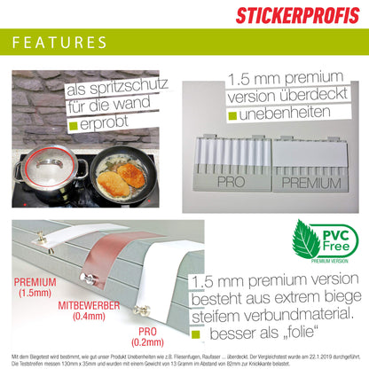 StickerProfis Selbstklebe-Küchenrückwand OLIVEN 1.5mm 60x280cm
