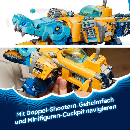 LEGO DREAMZzz 71512 Krokodil-U-Boot 2in1 Bauset mit Minifiguren