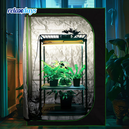 Relaxdays Growzelt Indoor Zuchtzelt - 200x120x120 cm