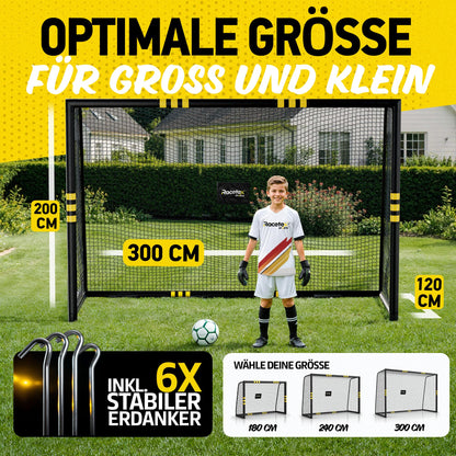 Racetex Fussballtore für Garten, Kinder und Erwachsene, 300 x 200 cm