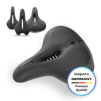 Alpensattel Komfort+ Velosattel ergonomisch mit 3D Memory Foam