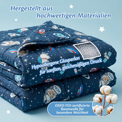 Ella Gewichtsdecke Kinder 2,4 kg 90x120 cm Space – Therapiedecke