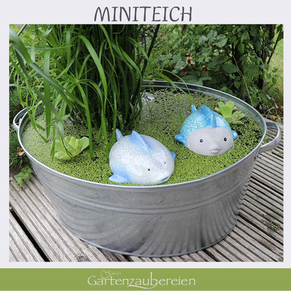 Storm's Gartenzaubereien Zinkwanne oval 40 Liter mit Griffen