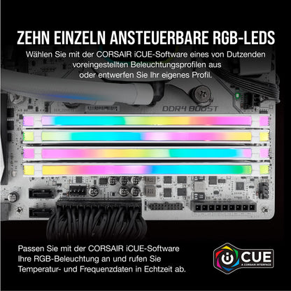 Corsair Vengeance RGB PRO DDR4 RAM 32GB 3200MHz - Weiss