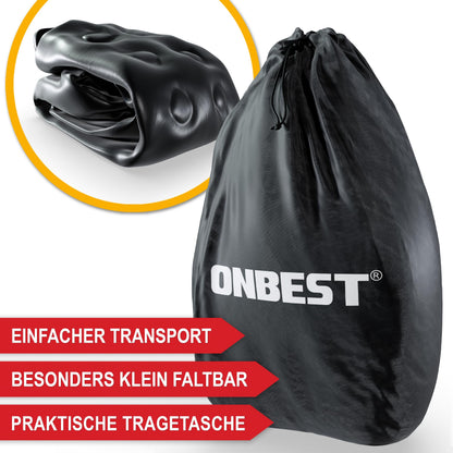 Onbest Luftbett selbstaufblasend für 2 Personen mit Pumpe schwarz
