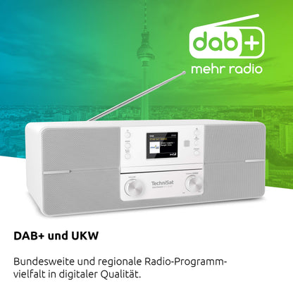 TechniSat Digitradio 371 CD BT Digitalradio Kompaktanlage - Weiss