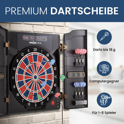 Dartona CB40 Elektronische Dartscheibe - mit Cabinett