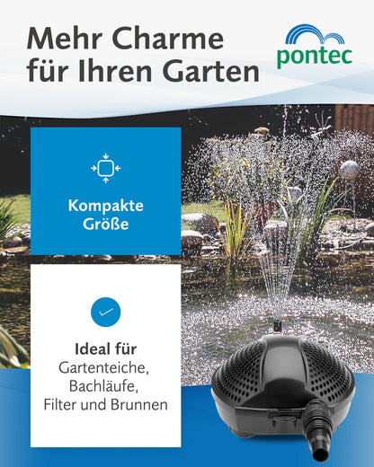 Pontec PondoMax Eco 1500 Filterpumpe für Teich & Wasserfall