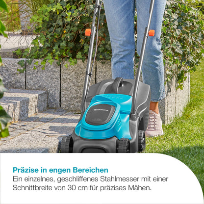 Gardena EasyMax 30/18V Akku-Rasenmäher Set mit Power for All-Akku
