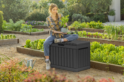 Koll Living Gartenbox Kentwood 190 L Anthrazit Aufbewahrungsbox