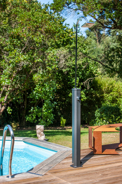Gre SSAL18 Solardusche für Garten und Pool Schwarz 18 Liter