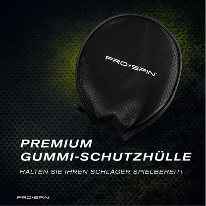 PRO-SPIN Tischtennisschläger Carbon ITTF-zugelassen, Blau, 2er-Pack