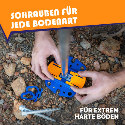 Peggy Peg Markisenset Fix&Go Ankerplatten 2.0 mit Schraubheringen