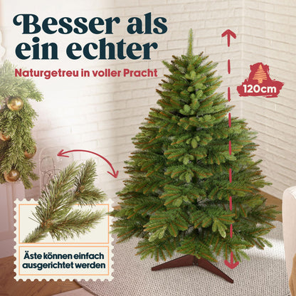 Pure Living premium naturgetreuer Weihnachtsbaum - 120cm