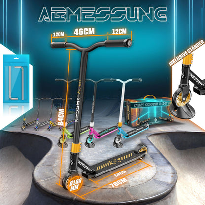 KESSER® Stunt Scooter X-Limit-Pro – Stuntscooter 360° Lenkung