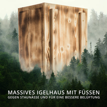 Woid Herz Igelhaus XXXL IG2 – Labyrinth & Rattenklappe gebrannt