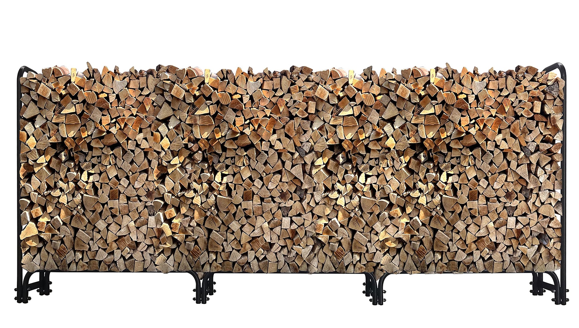 QUICK STAR Metall Kaminholzregal Anthrazit 272x25x95 cm. Anthrazitfarbenes Metallregal zur platzsparenden Lagerung von Kaminholz.