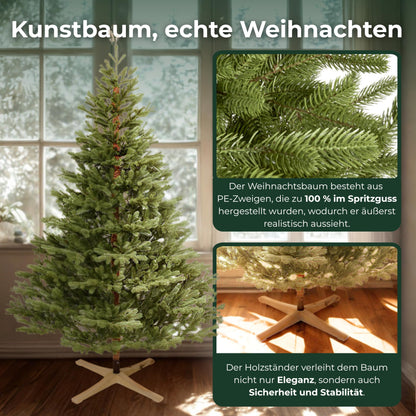 Premium Scandinavian Spruce Künstlicher Tannenbaum 210cm Spritzguss