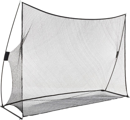 Amazon Basics Golf-Trainingsnetz, tragbar, 3,05 x 2,13 m, Schwarz, Gestell aus Metall und Fiberglas