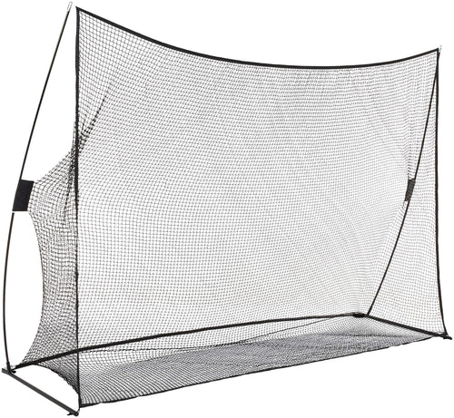 Amazon Basics Golf-Trainingsnetz, tragbar, 3,05 x 2,13 m, Schwarz, Gestell aus Metall und Fiberglas