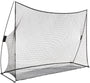 Amazon Basics Golf-Trainingsnetz, tragbar, 3,05 x 2,13 m, Schwarz, Gestell aus Metall und Fiberglas
