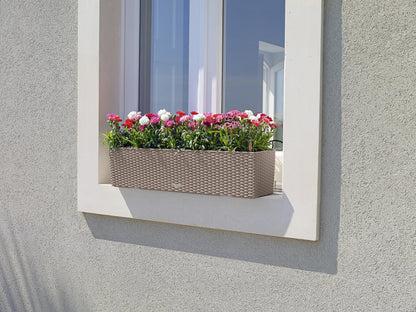 Lechuza BALCONERA Cottage 80 Balkonkasten – sandbraun 4er-Pack