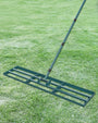 Signstek Rasenrakel Nivellierrechen 114x25 cm mit 1.98 m Stiel zum Ebnen von Rasenflächen