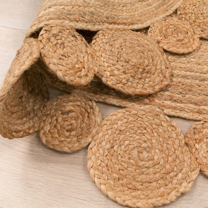 Paco Home Teppich Rund Jute Boho Wohnzimmer - 200 cm Natur 2