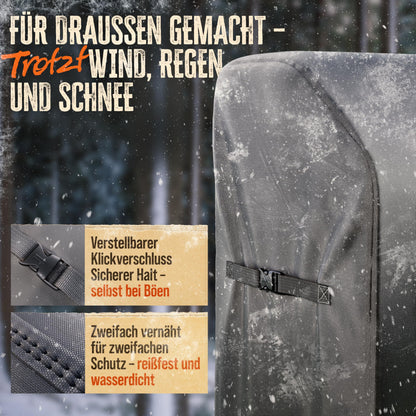 AMZBBQ Grillabdeckung wetterfest 135 x 115 x 65 cm, wasserdicht