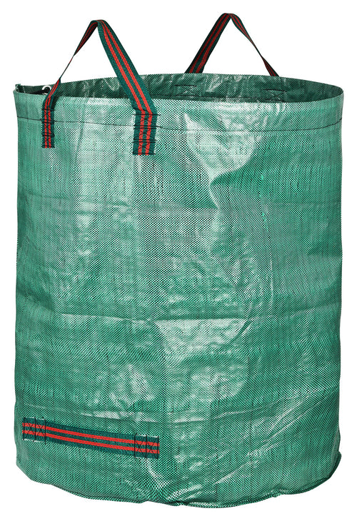GardenMate Profi-Gartensack 500 l, reissfestes PP-Gewebe, 5er-Set mit vier Griffen und Springring