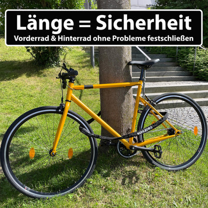 KOHLBURG Zahlenschloss Kettenschloss Fahrrad E-Bike 200cm