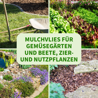TTL GARDEN Unkrautvlies 150 g/m², 50 m² Rolle 1 x 50 m, UV-stabil