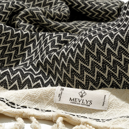 MEVLYS Hamamtuch 2er Pack, Saunatuch aus Baumwolle, 100x180 cm