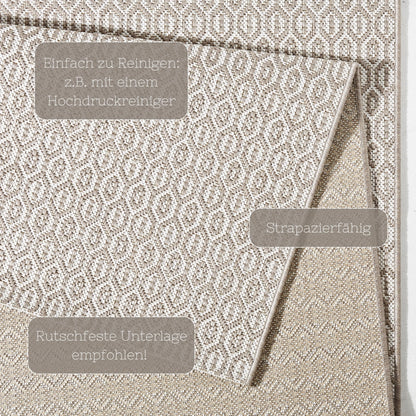 NORTHRUGS Coin In- & Outdoor Teppich - Grau 240x340cm Wetterfest