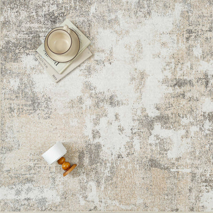 PureCozy Kurzflor Teppich beige 200x300 cm rutschfest waschbar