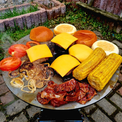 Fire World Raketenofen Campingkocher – 5mm Grillplatte, 3mm Stahl