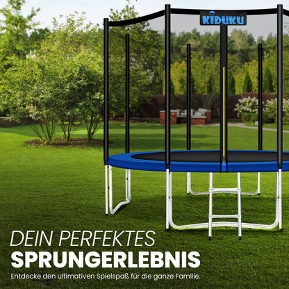 KIDUKU Trampolin Ersatznetz Sicherheitsnetz Ø 427 cm, 8 Stangen