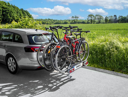 EUFAB AMBER 4 Fahrradträger - Anhängerkupplung für 4 Fahrräder