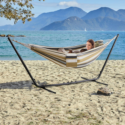 Yaheetech Hängematte mit Gestell für 2-3 Personen, bis 205 kg