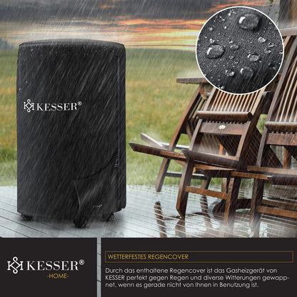 KESSER Gasheizstrahler 4200W Keramik Infrarot - Schwarz