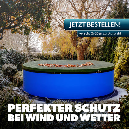 poolomio® Pool Winterabdeckung 2in1 Solar oval 630x360 cm