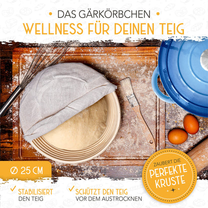KRUSTENZAUBER Gusseisen Brotbacktopf - Emaille 26cm