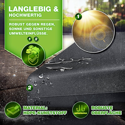 tillvex Sonnenschirmständer 90 Liter, 4-teilig, für Ampelschirme