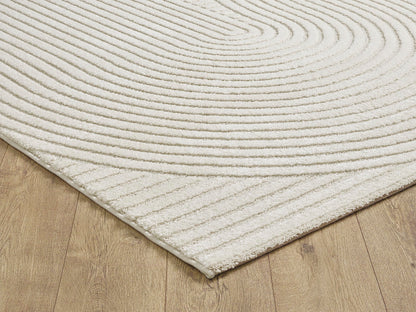 Everest Moderner Kurzflor Teppich – Panglao, Creme, 200x290 cm