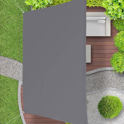 Relaxdays Sonnensegel Trapez Grau - 3x5,5x4x4m