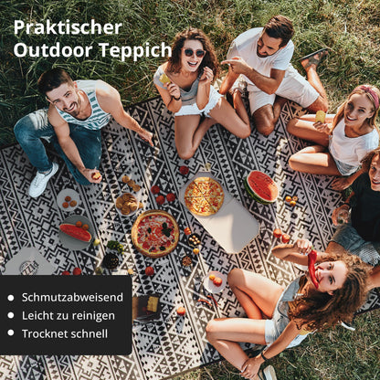 EVOCAMP Outdoor Teppich 250 x 400 cm, wetterfester Kunststoffteppich