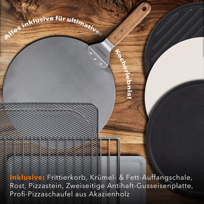 BAUMFELD PizzaAirfryer400 Multifunktionsofen 400°C - Schwarz