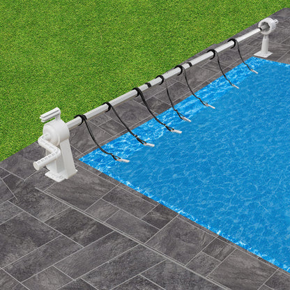 Arebos Aufrollsystem für Pool- & Solarplanen 1,05-6,15 m